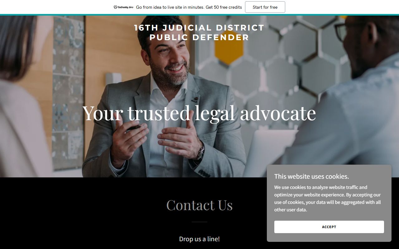 Iberia Parish criminal court records 16th Judicial District Public Defender website