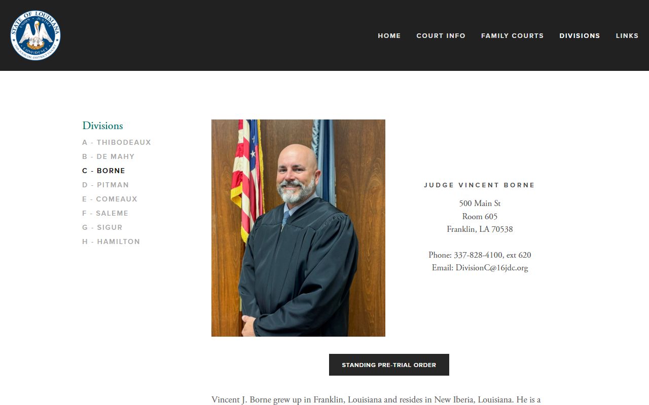 Iberia Parish District Court Division C records