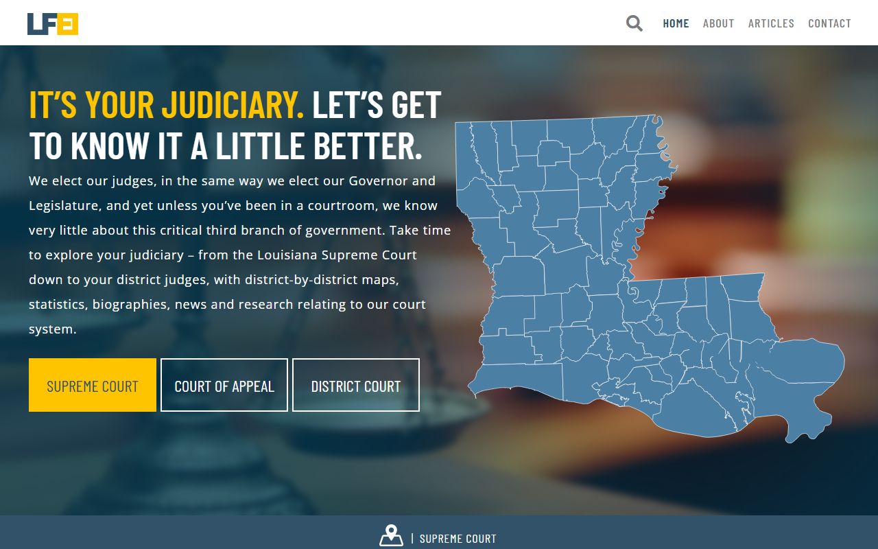 Louisiana Judiciary information website