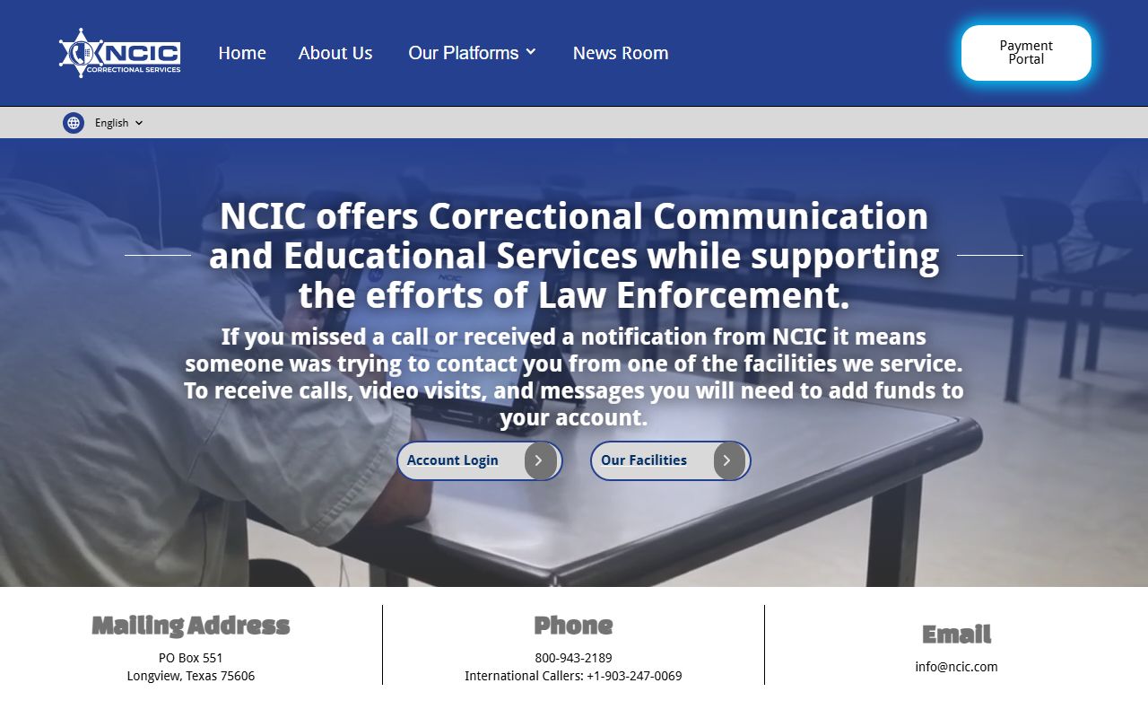 Iberia Parish inmate records NCIC phone deposits
